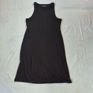 Athleta Black Sleeveless Halter Sheath Dress